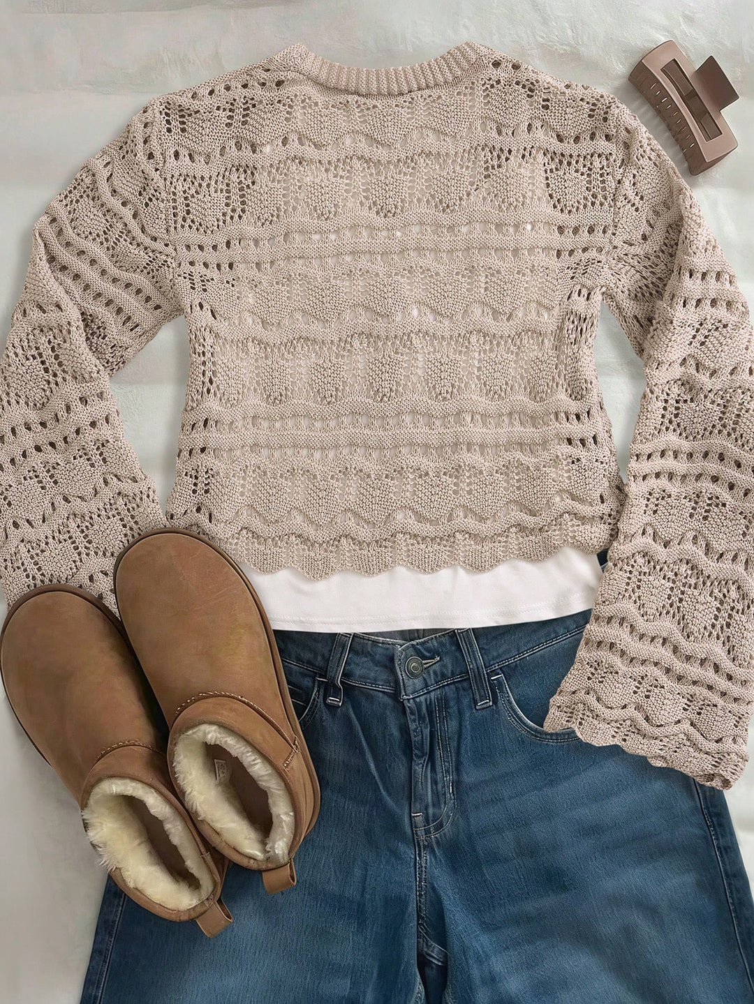 Cardigan SHEIN, bej