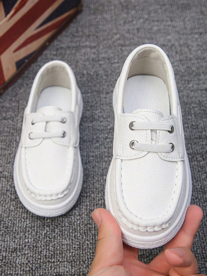 Pantofi casual tip loafers SHEIN, alb