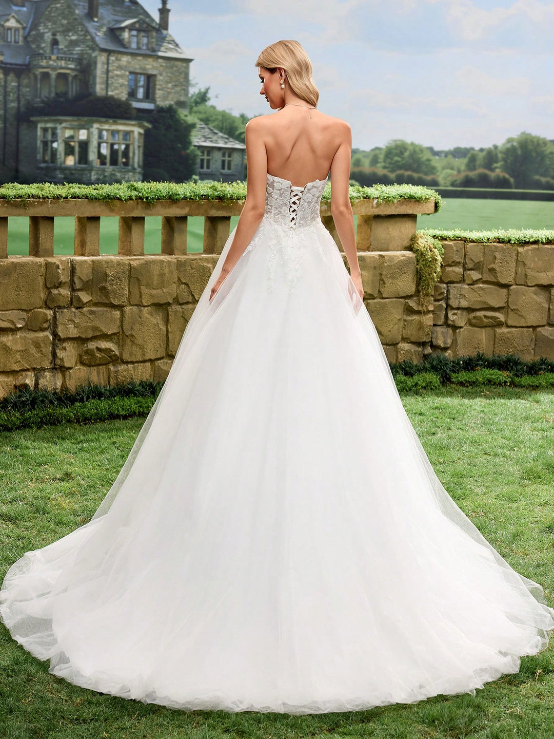 Rochie de mireasă SHEIN, alb