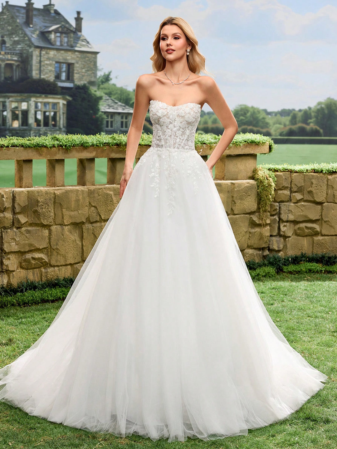Rochie de mireasă SHEIN, alb