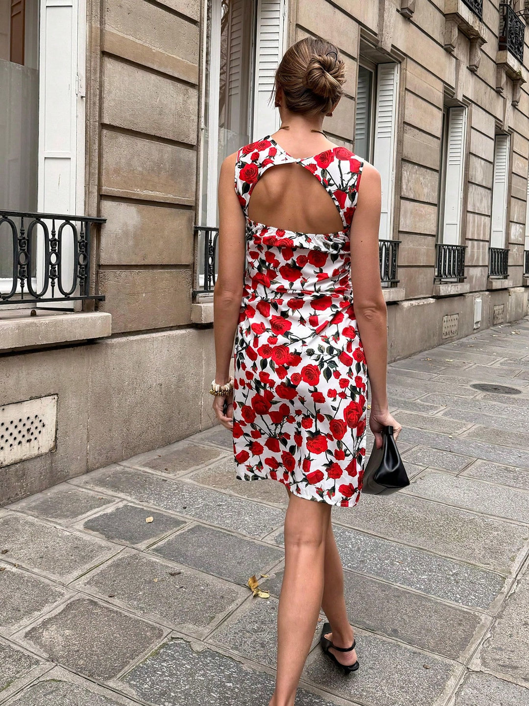 Rochie midi SHEIN, vișiniu