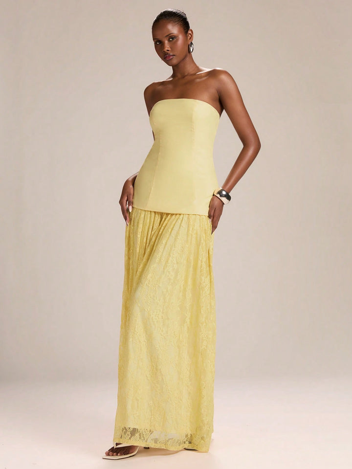 Rochie maxi SHEIN, galben