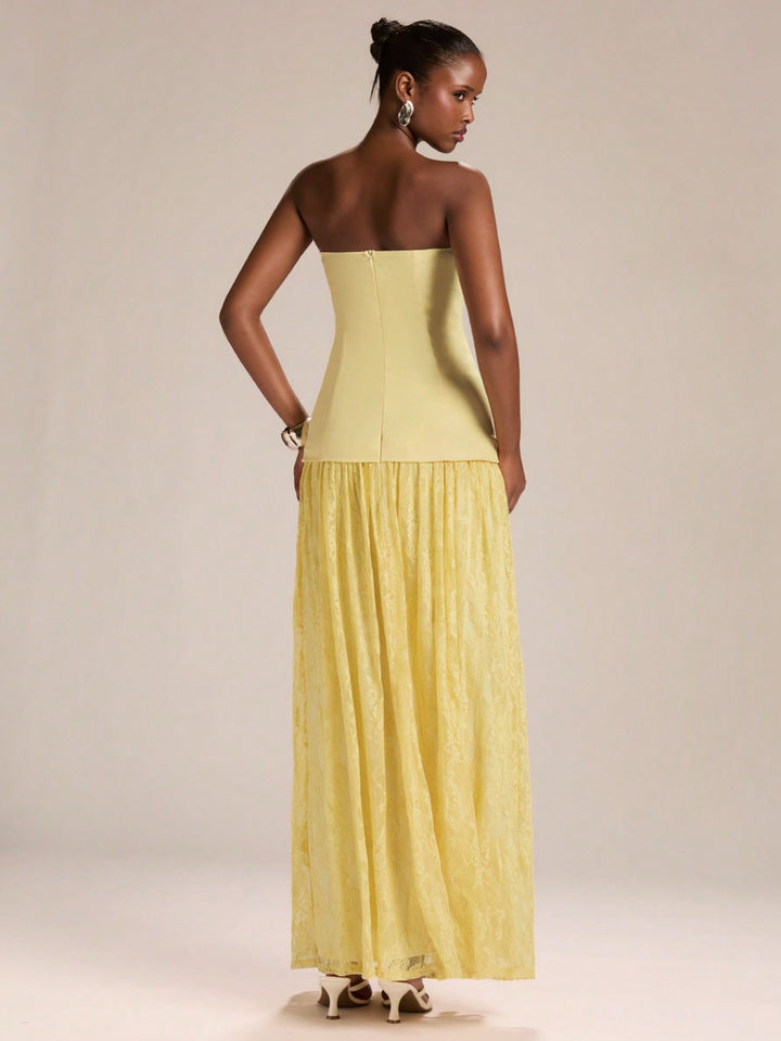 Rochie maxi SHEIN, galben
