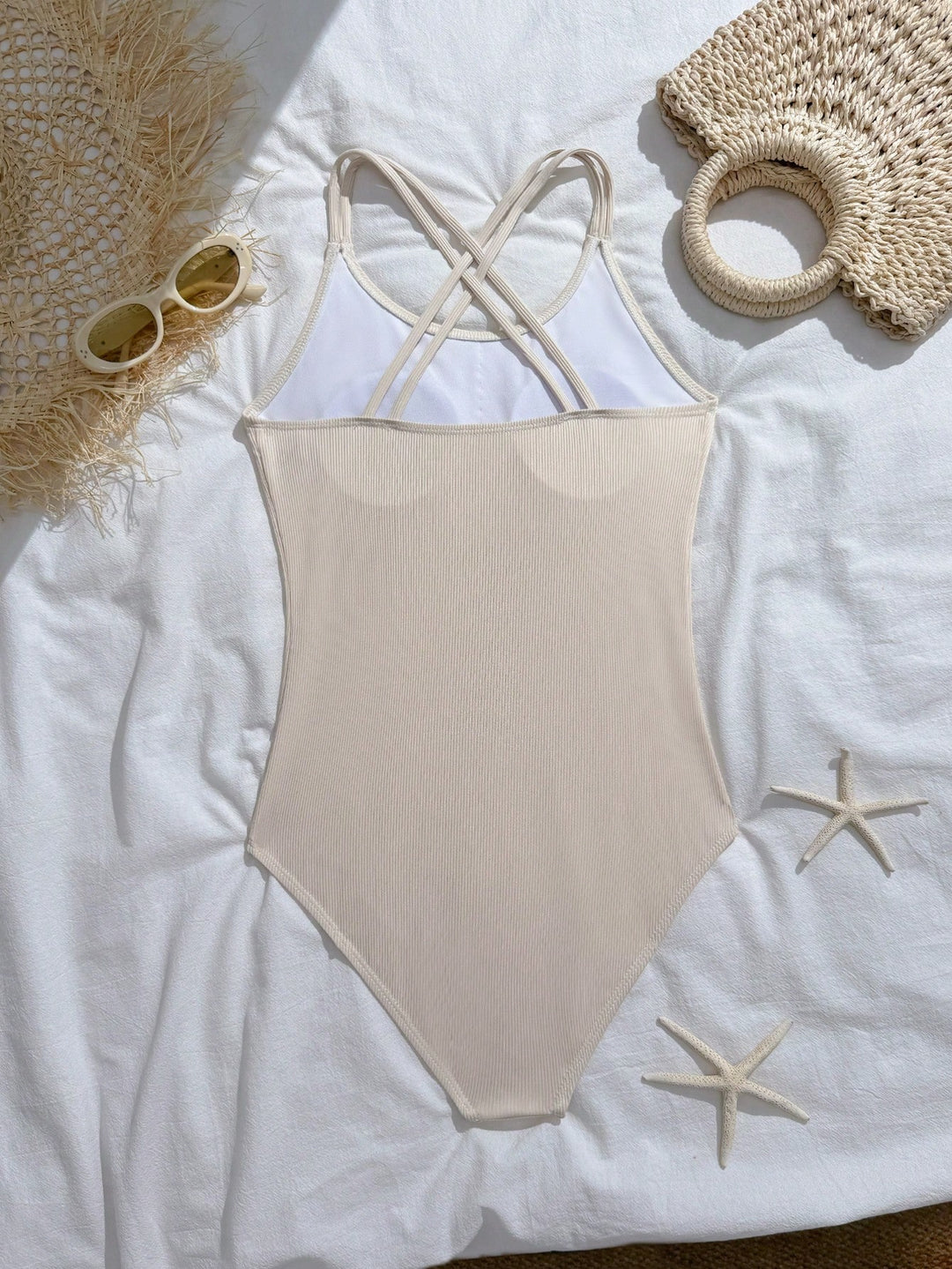 Costum de baie SHEIN, portocaliu