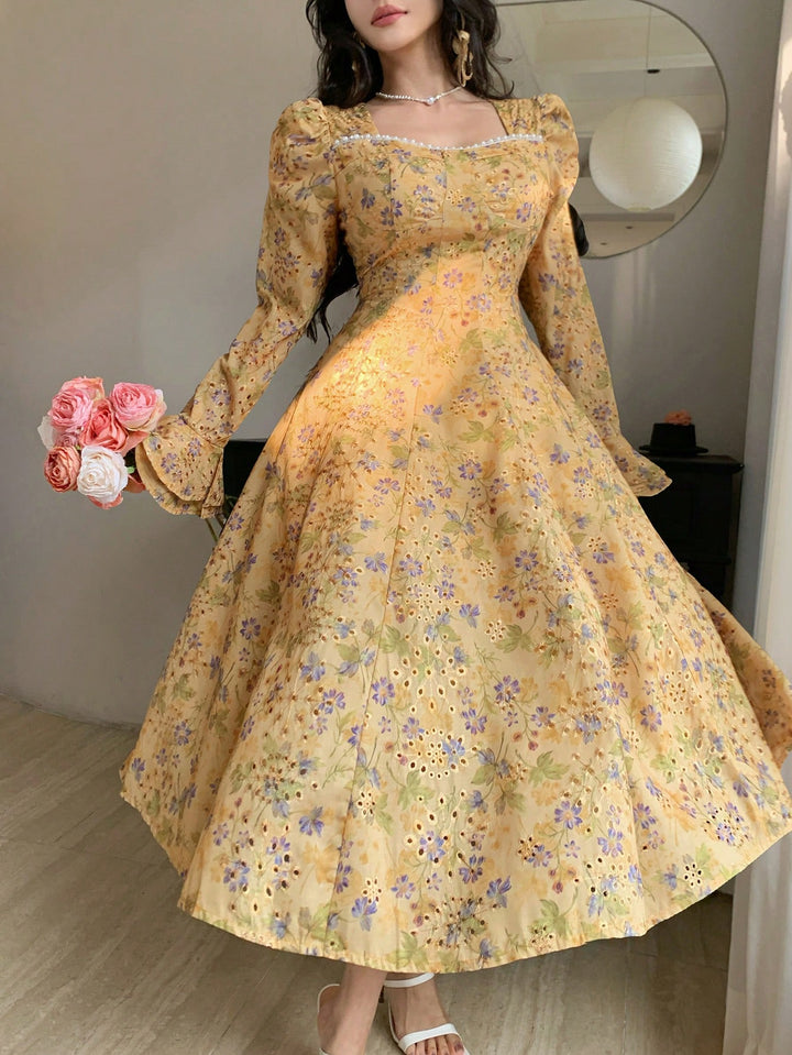 Rochie maxi SHEIN, galben