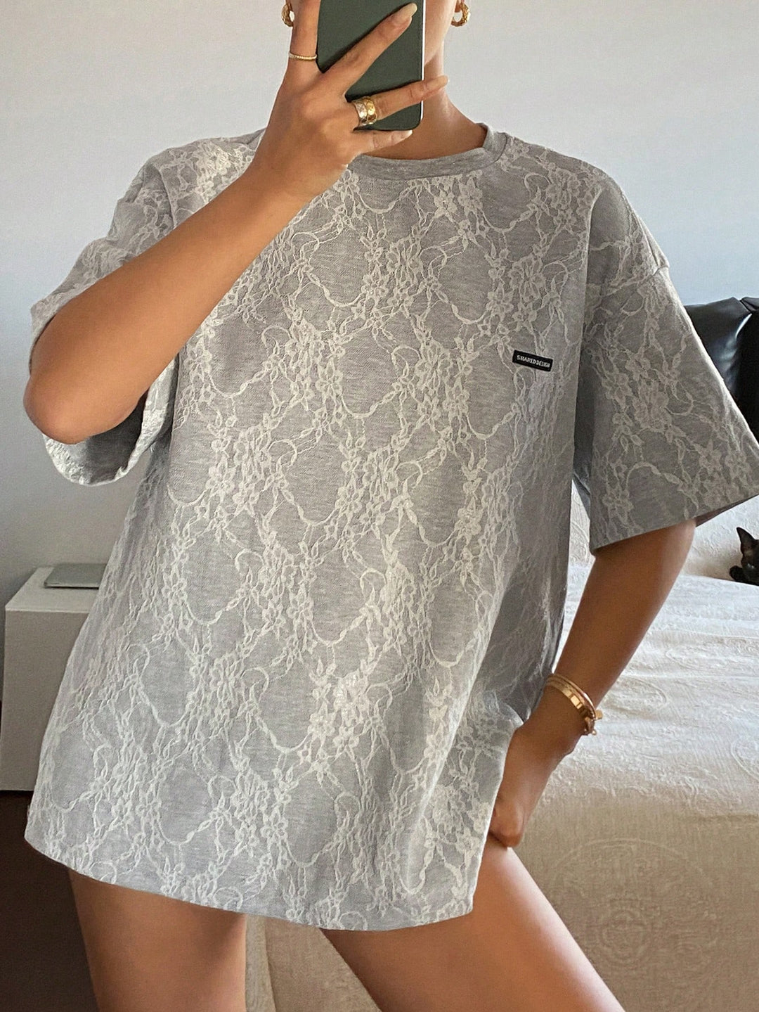 Tricou SHEIN, gri