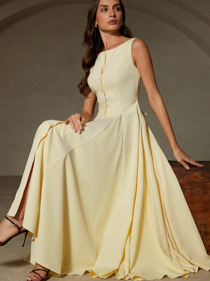 Rochie maxi SHEIN, galben