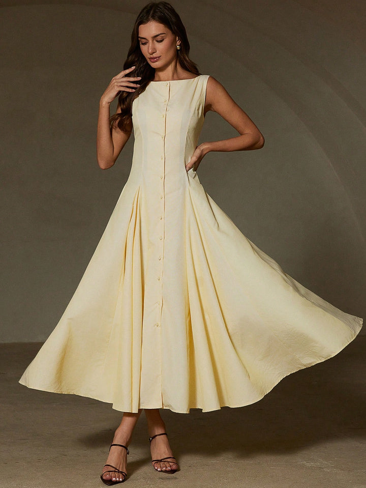 Rochie maxi SHEIN, galben