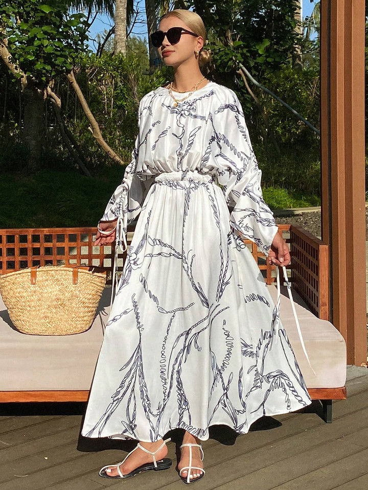 Rochie maxi SHEIN, bej