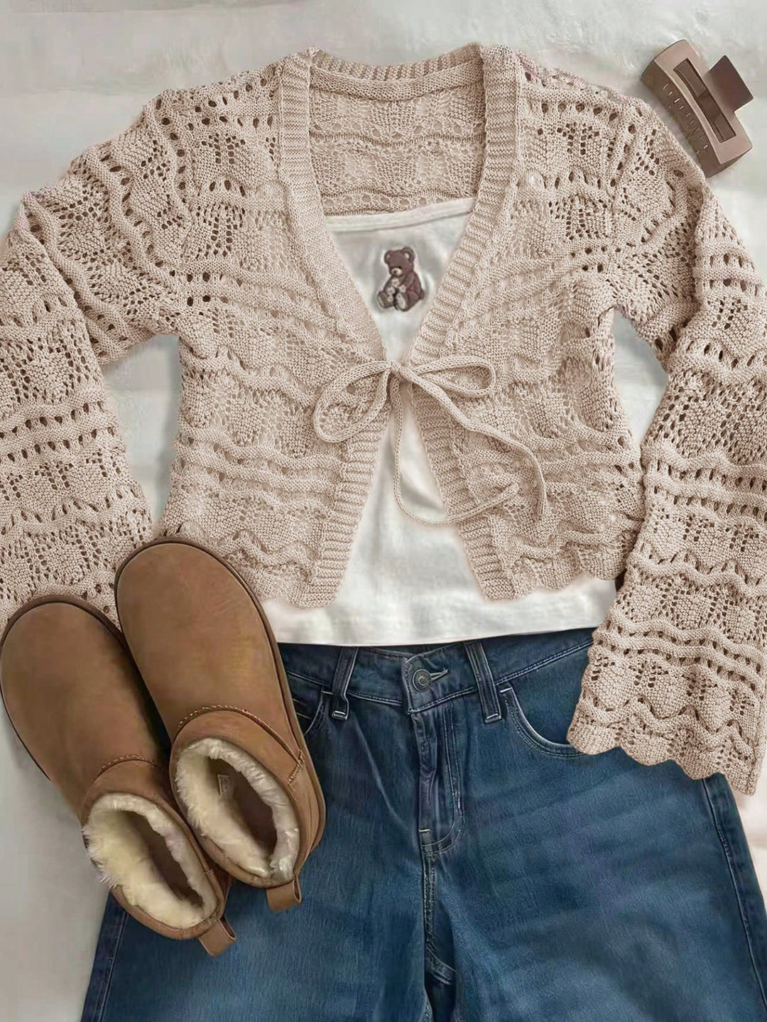 Cardigan SHEIN, bej