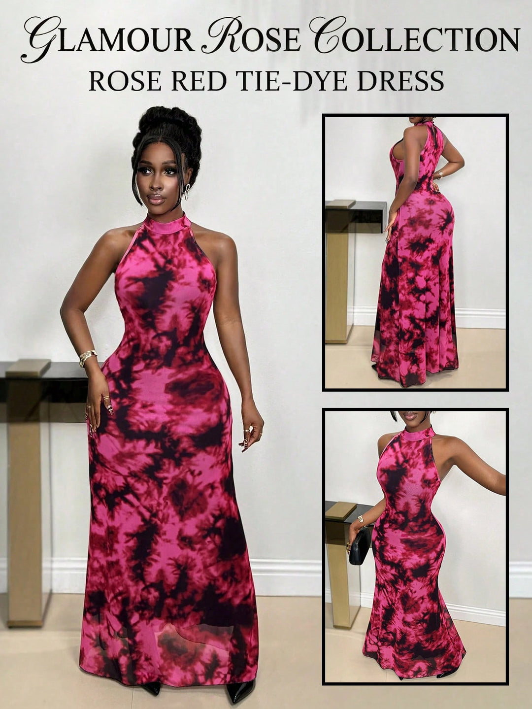 Rochie maxi SHEIN, roz