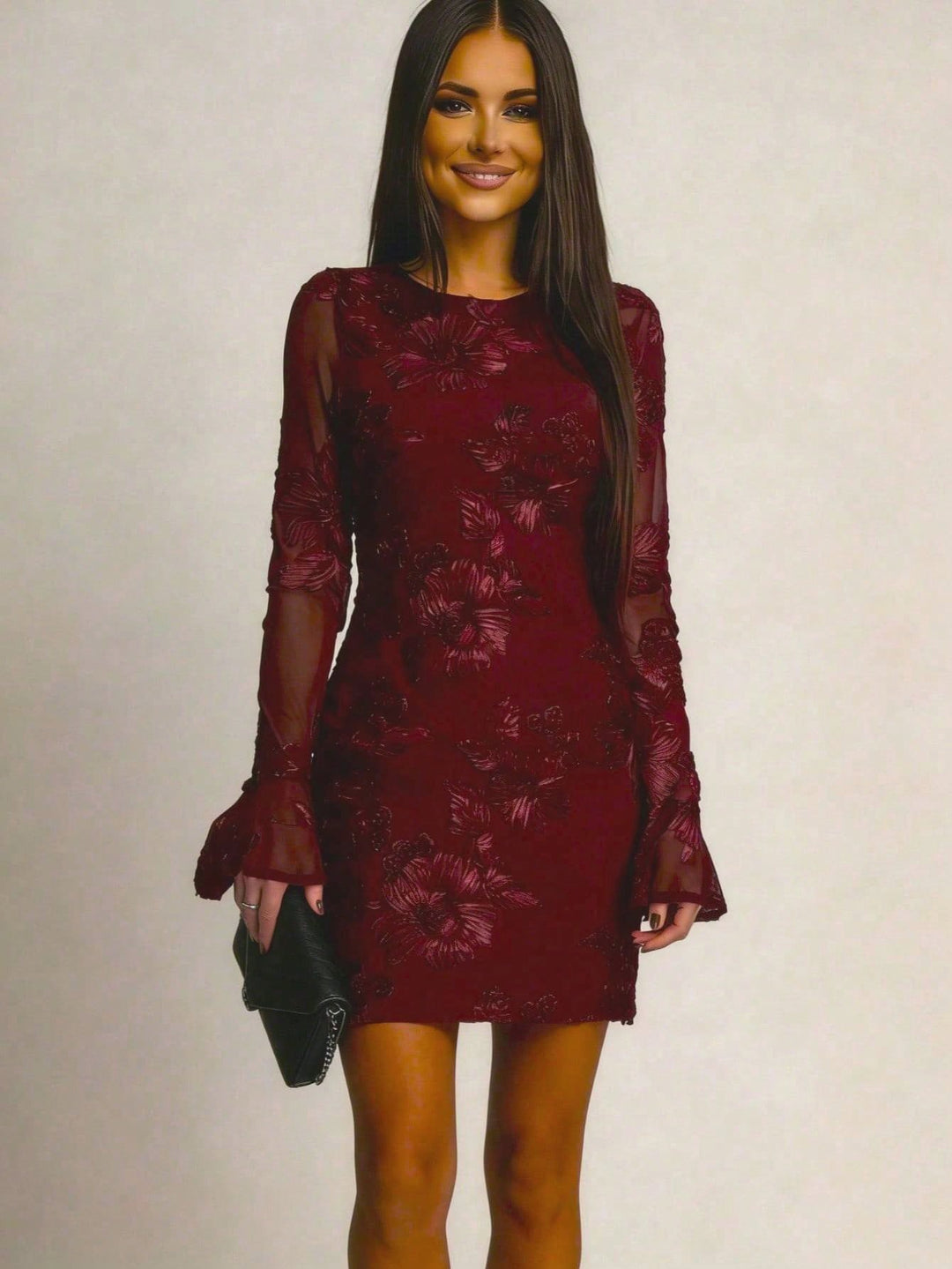 Rochie mini SHEIN, vișiniu