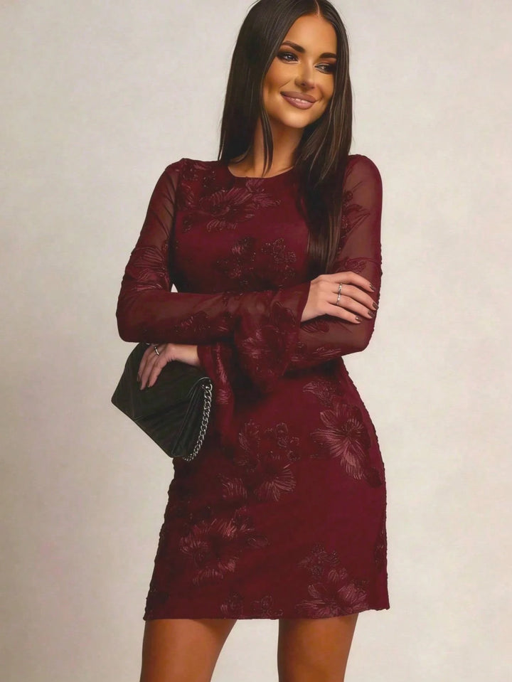 Rochie mini SHEIN, vișiniu