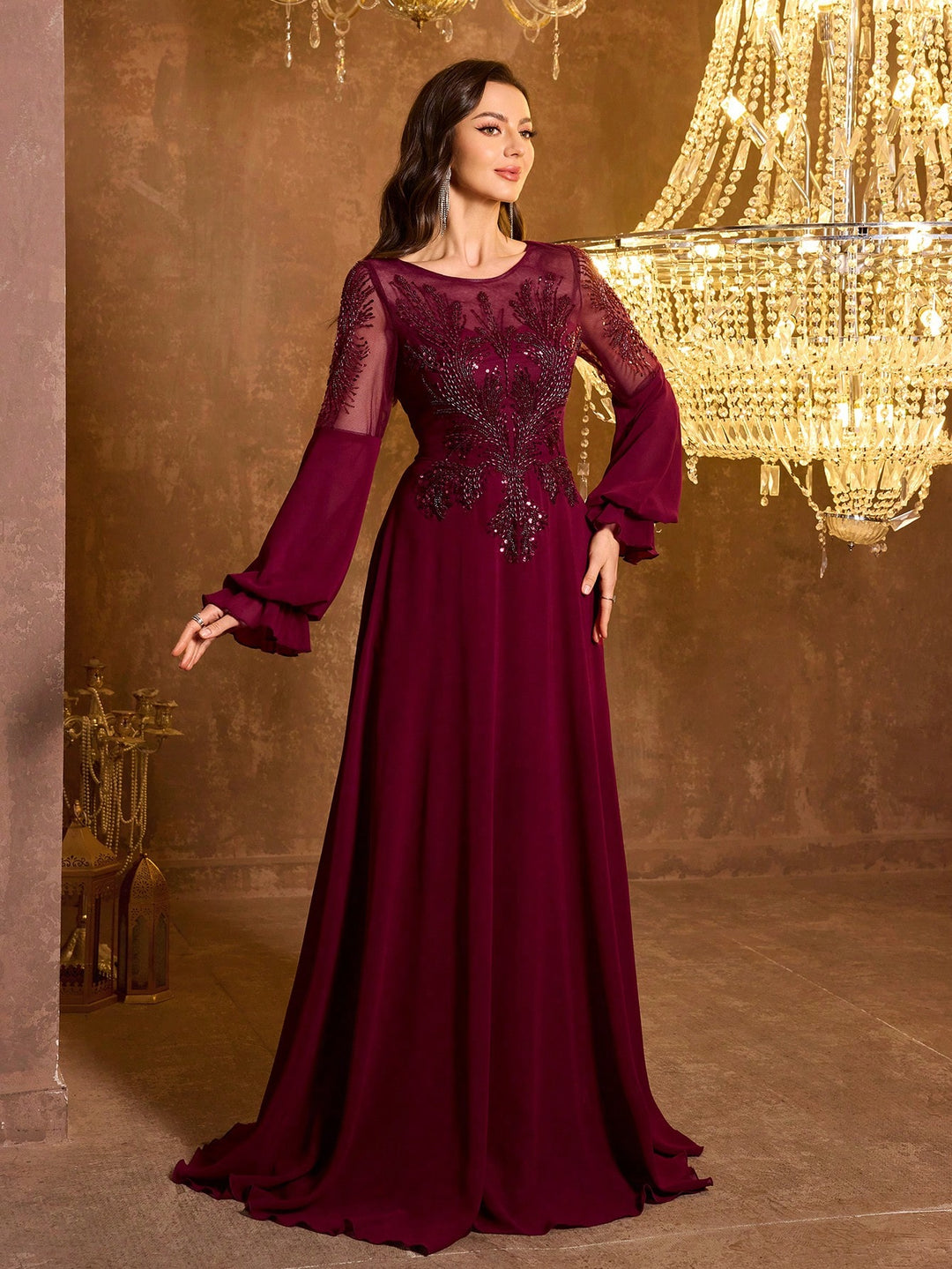 Rochie SHEIN, vișiniu