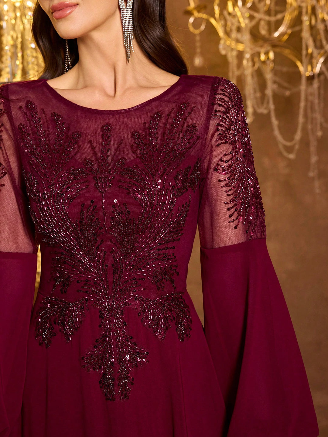 Rochie SHEIN, vișiniu