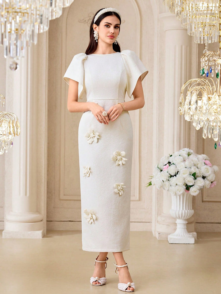 Rochie maxi SHEIN, portocaliu