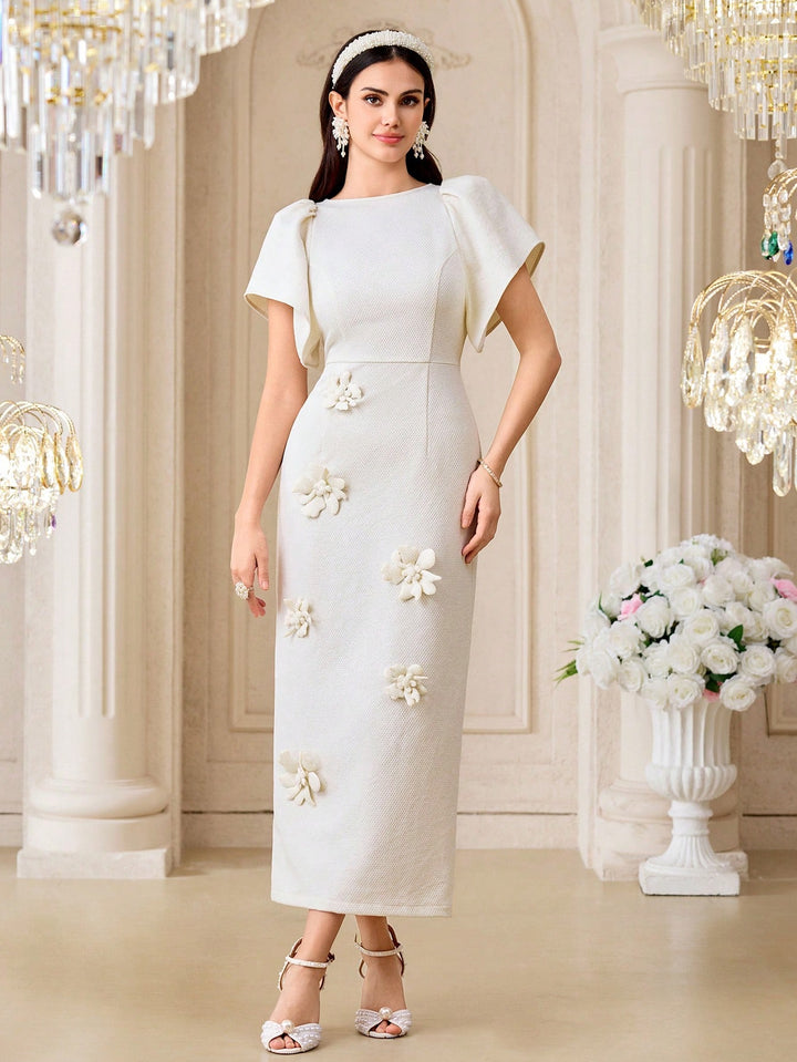 Rochie maxi SHEIN, portocaliu