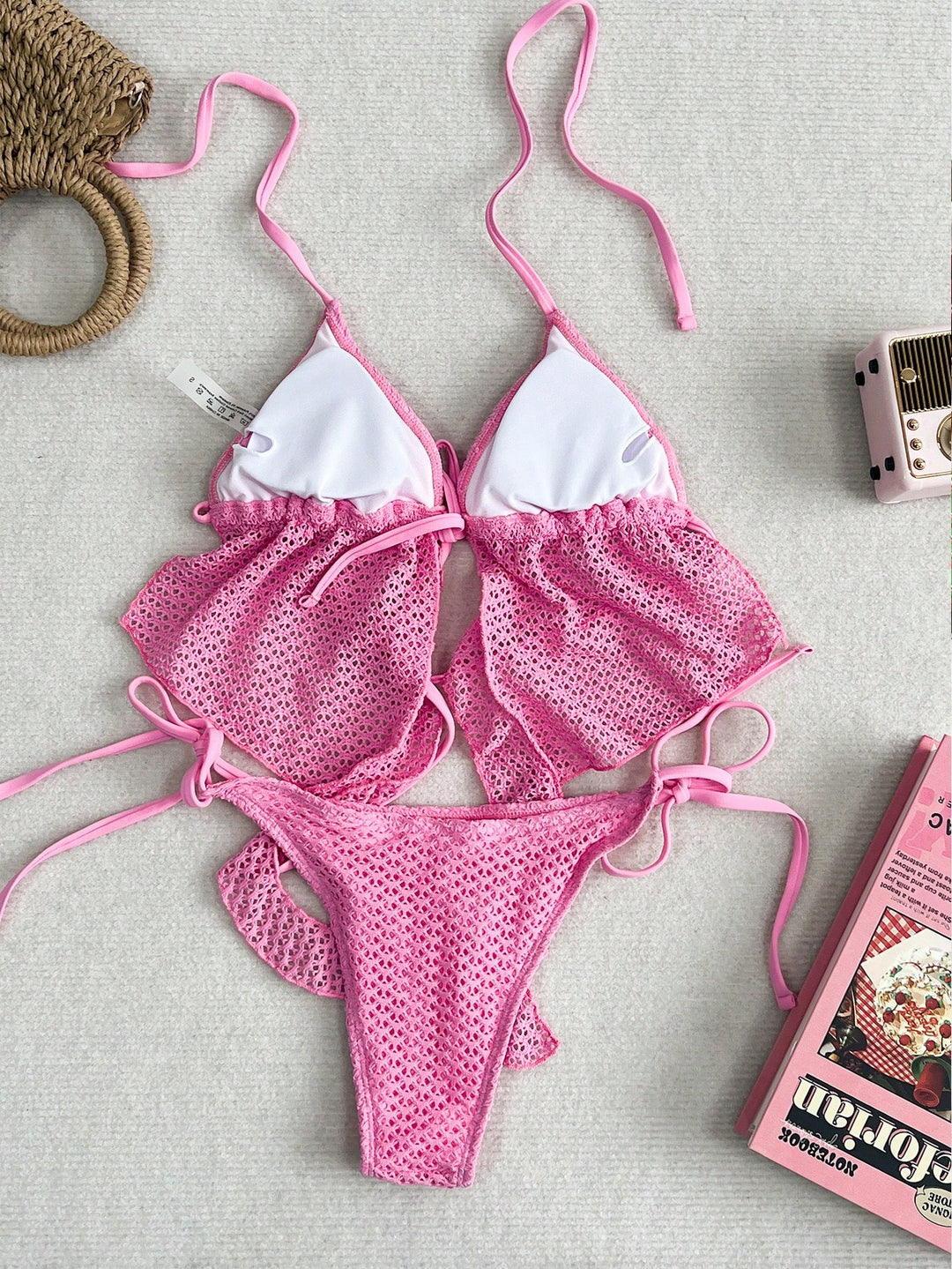 Costum de baie SHEIN, roz