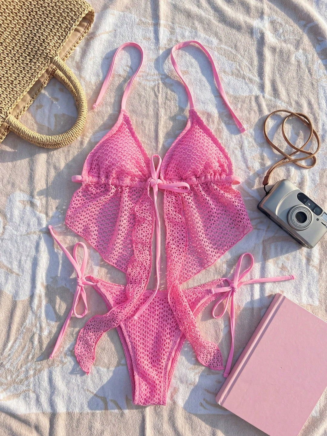Costum de baie SHEIN, roz