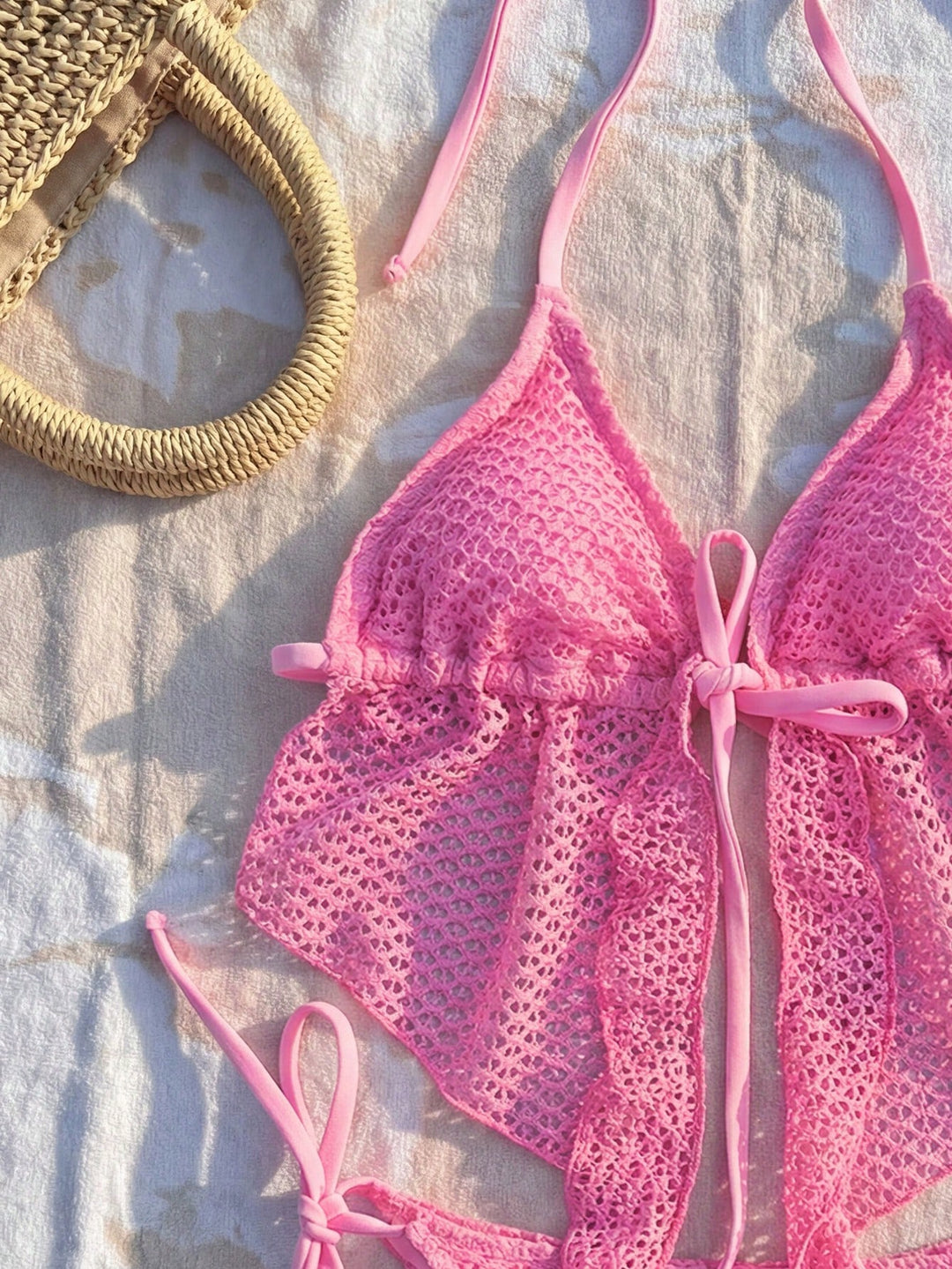 Costum de baie SHEIN, roz