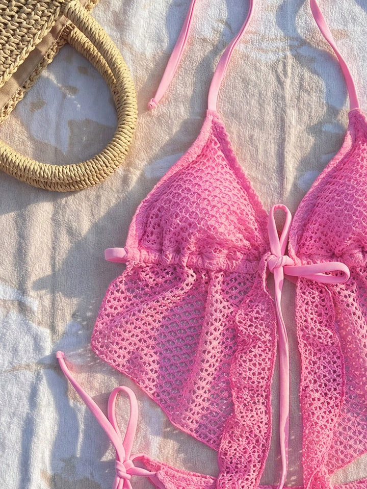 Costum de baie SHEIN, roz