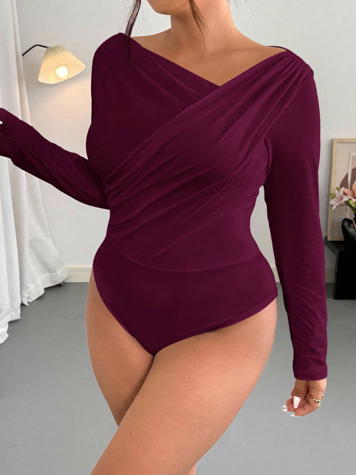 Body SHEIN, vișiniu