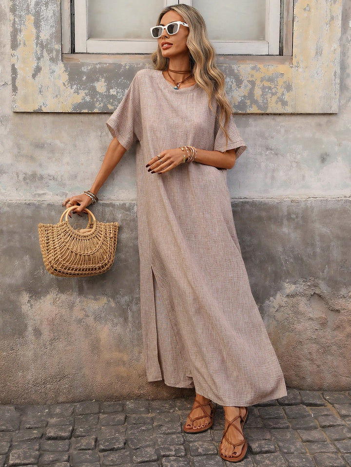 Rochie maxi SHEIN, maro