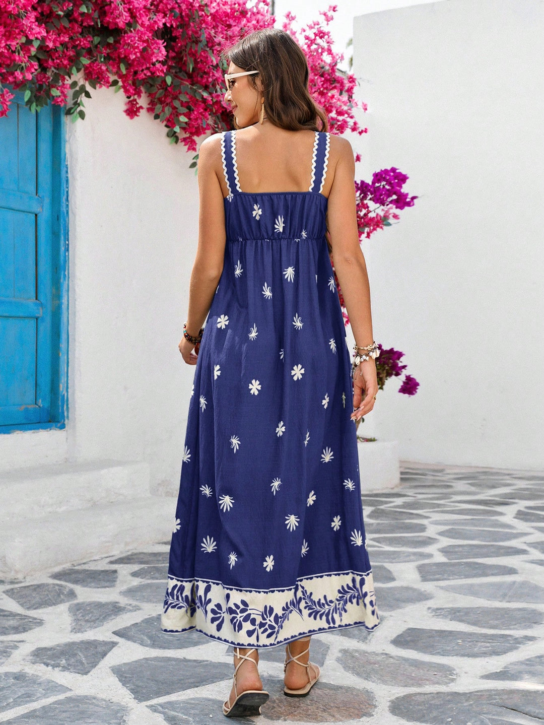 Rochie maxi SHEIN, albastru
