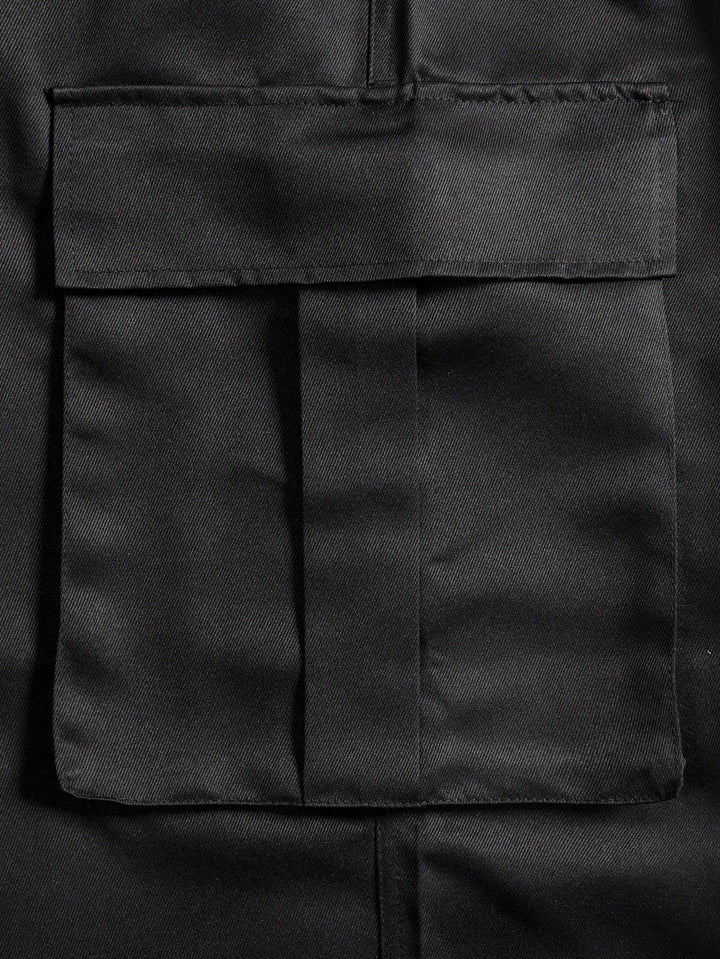 Pantaloni 3/4 SHEIN, negru