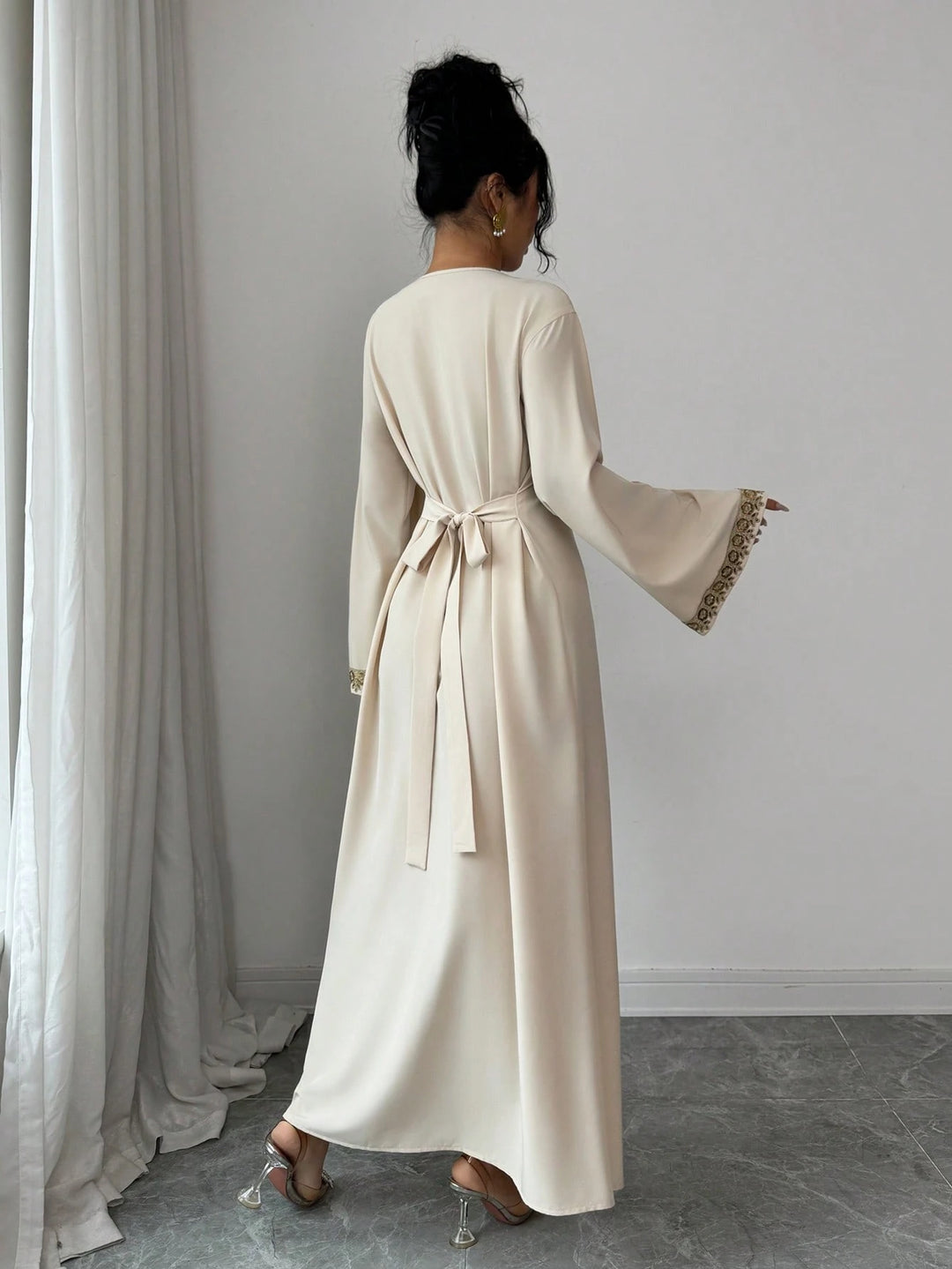 Rochie maxi SHEIN, crem