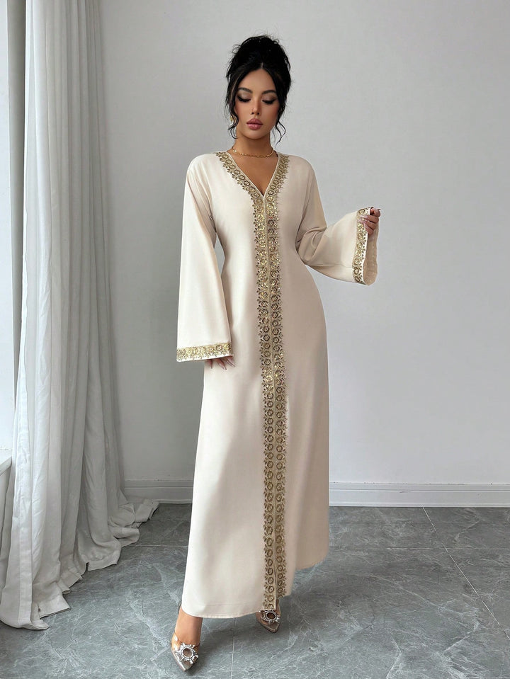 Rochie maxi SHEIN, crem