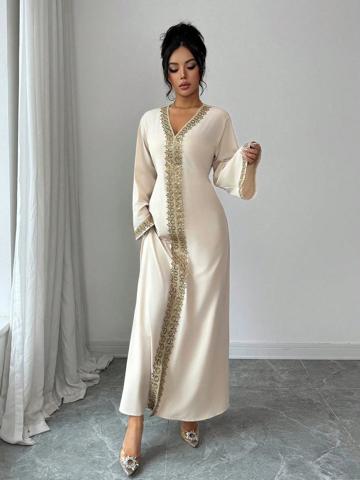 Rochie maxi SHEIN, crem
