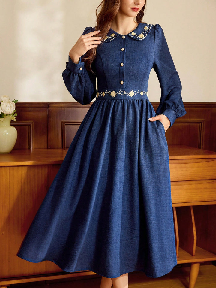 SHEIN Maxi ruha, kék