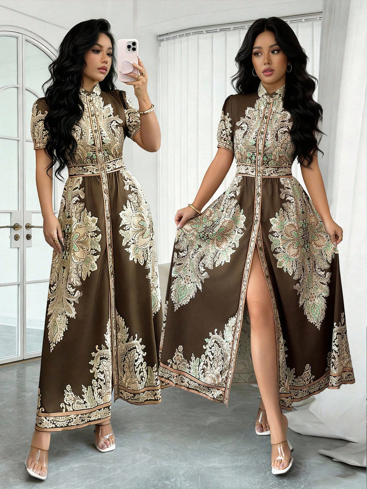 Rochie maxi SHEIN, verde