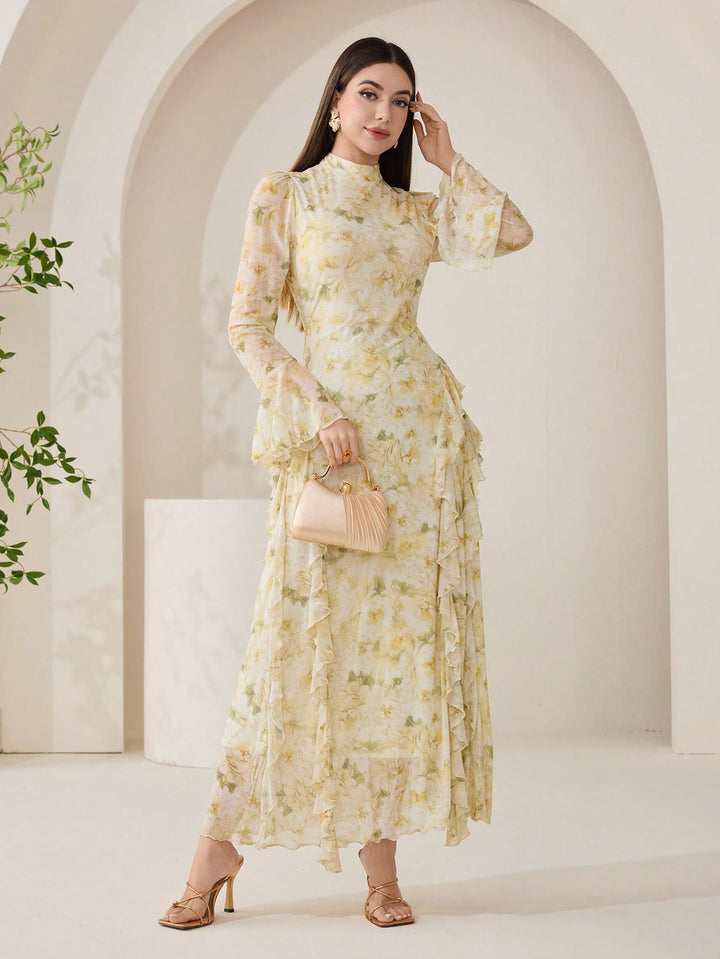 Rochie maxi SHEIN, mix culori