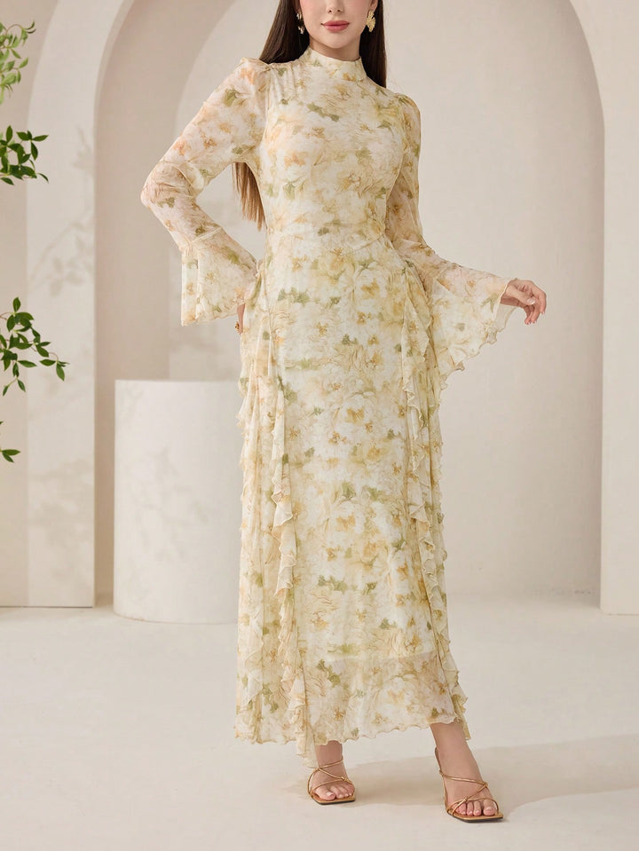 Rochie maxi SHEIN, mix culori