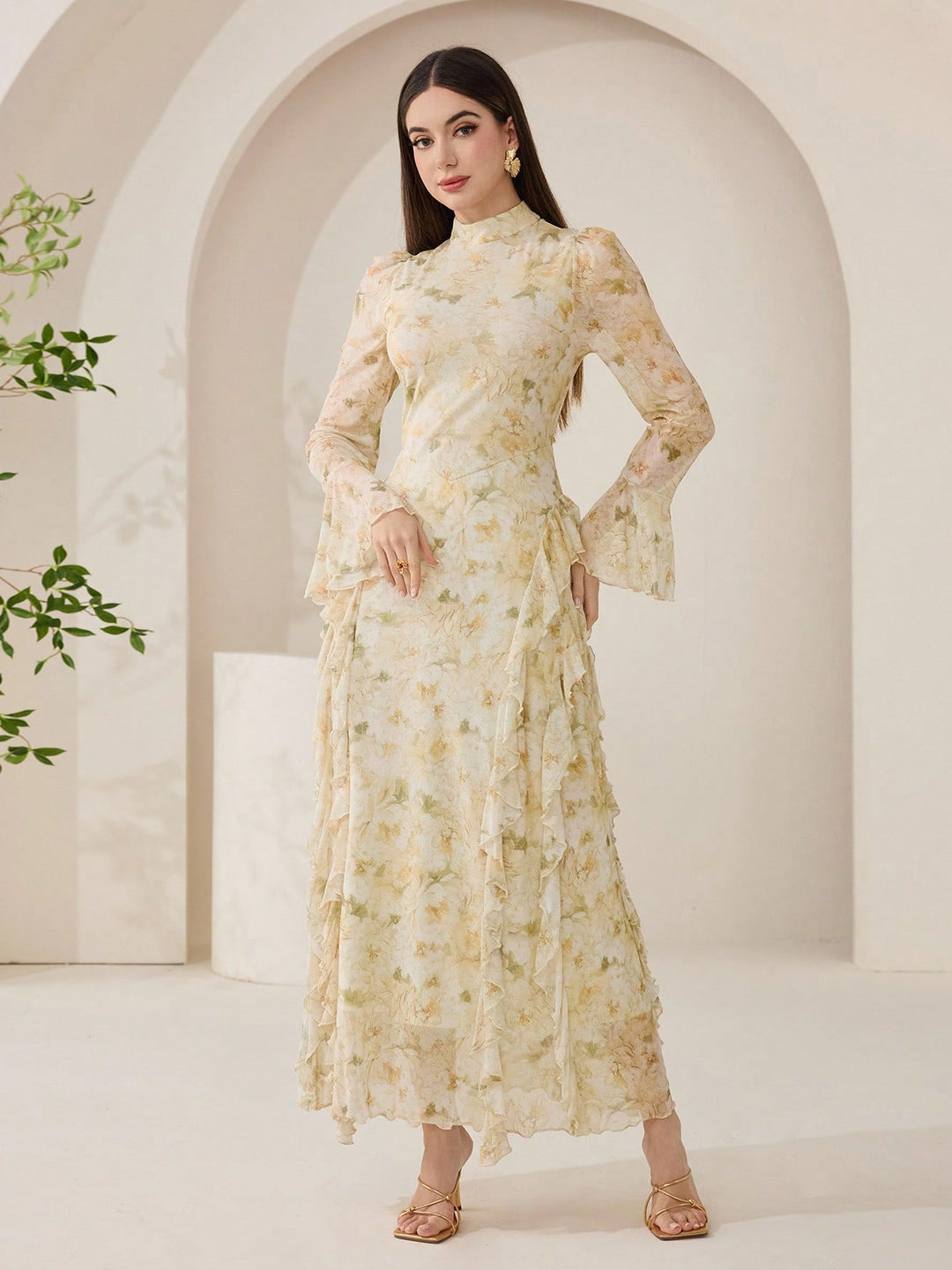 Rochie maxi SHEIN, mix culori