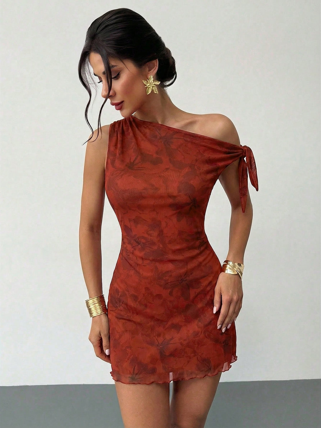 Rochie mini SHEIN, vișiniu