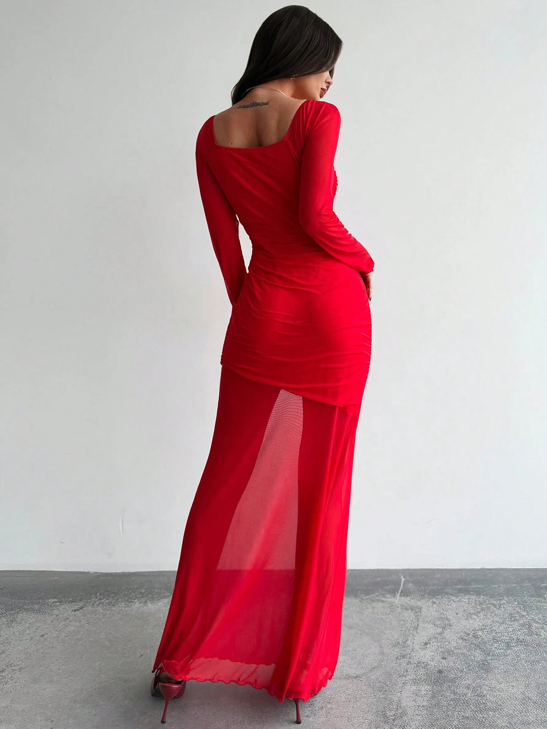 Rochie maxi SHEIN, roșu