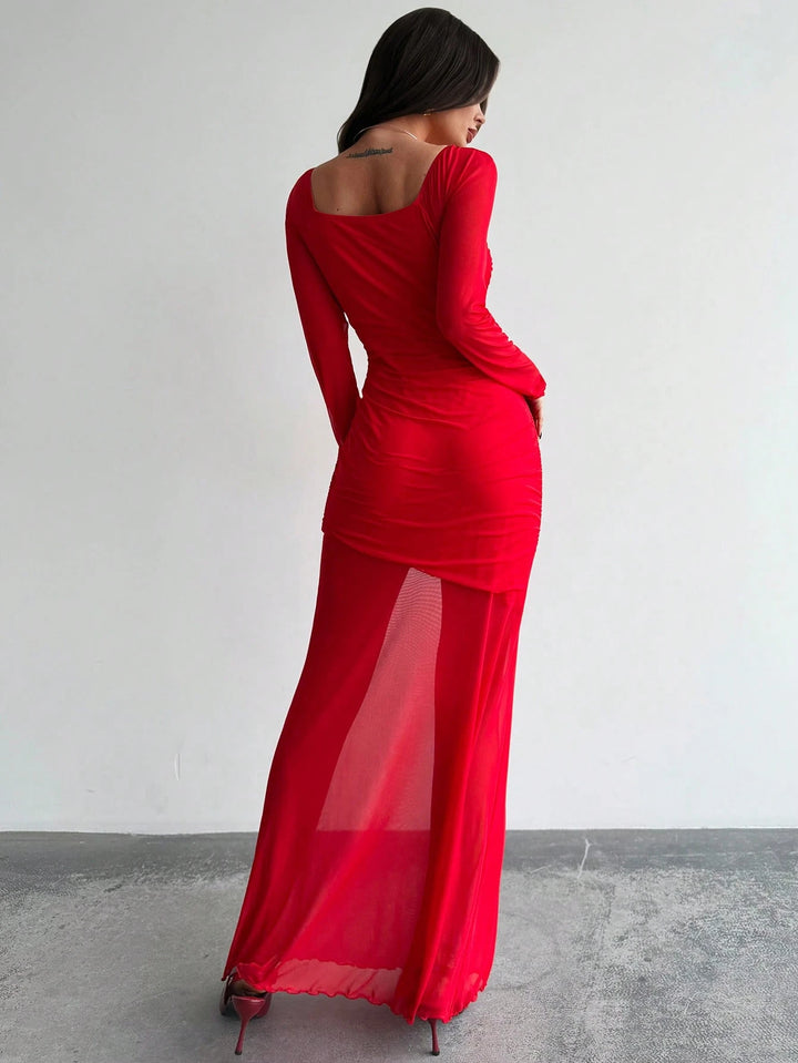 Rochie maxi SHEIN, roșu