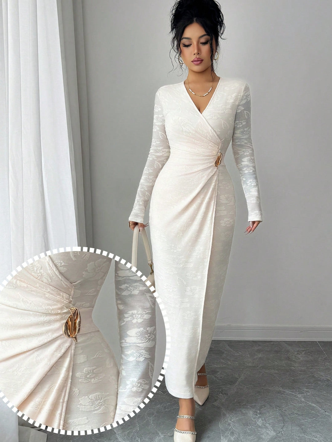 Rochie maxi SHEIN, portocaliu