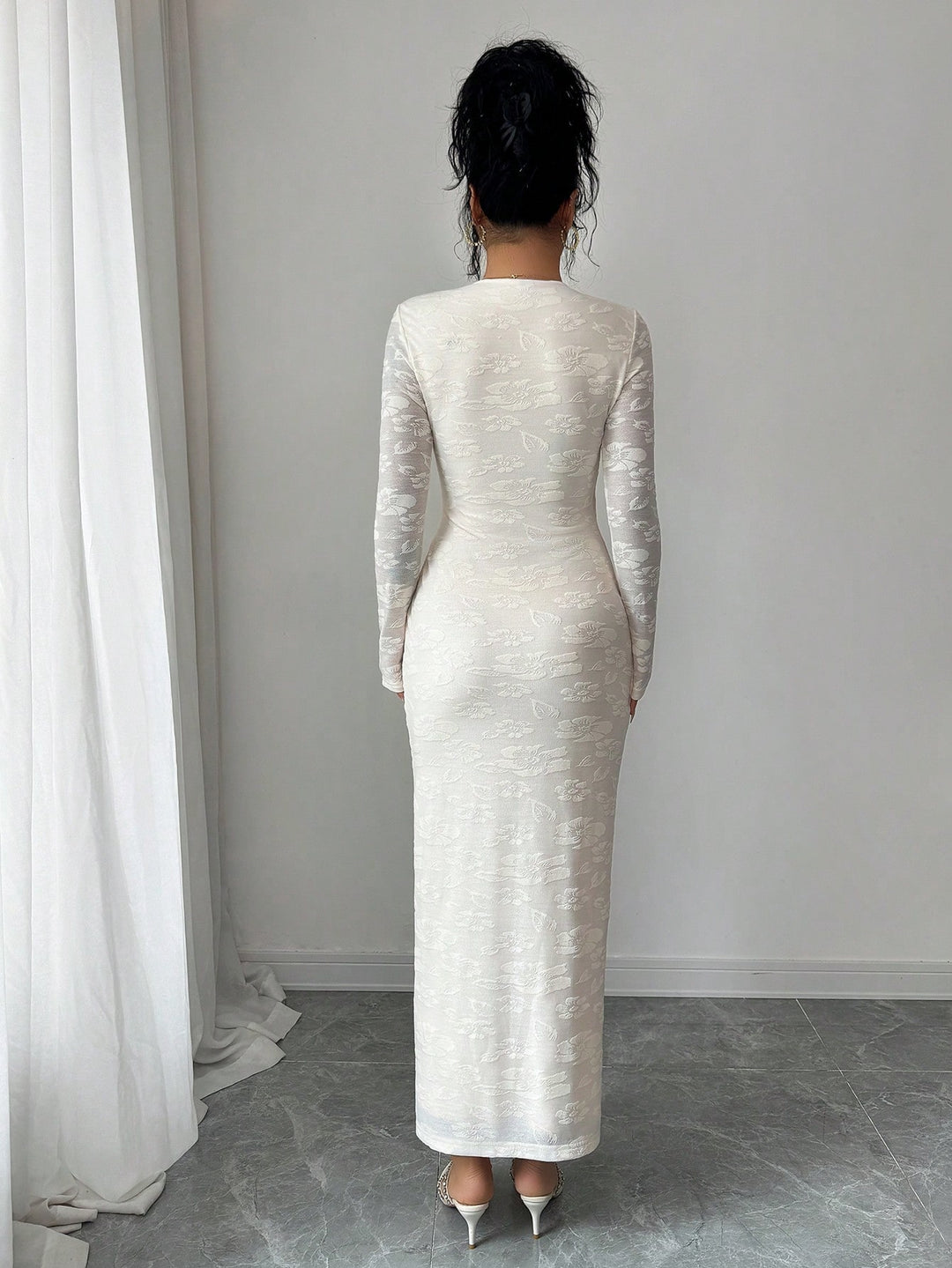 Rochie maxi SHEIN, portocaliu
