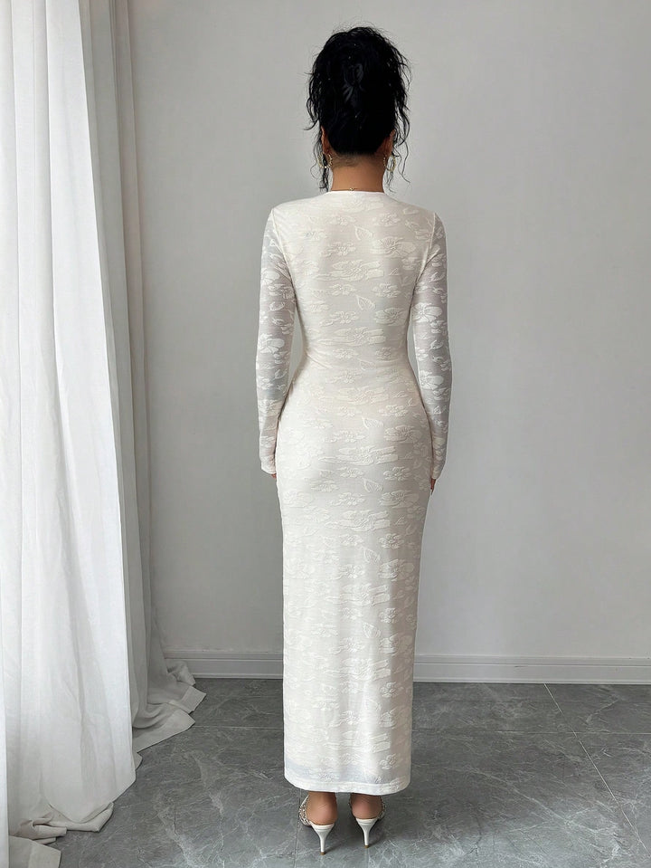Rochie maxi SHEIN, portocaliu