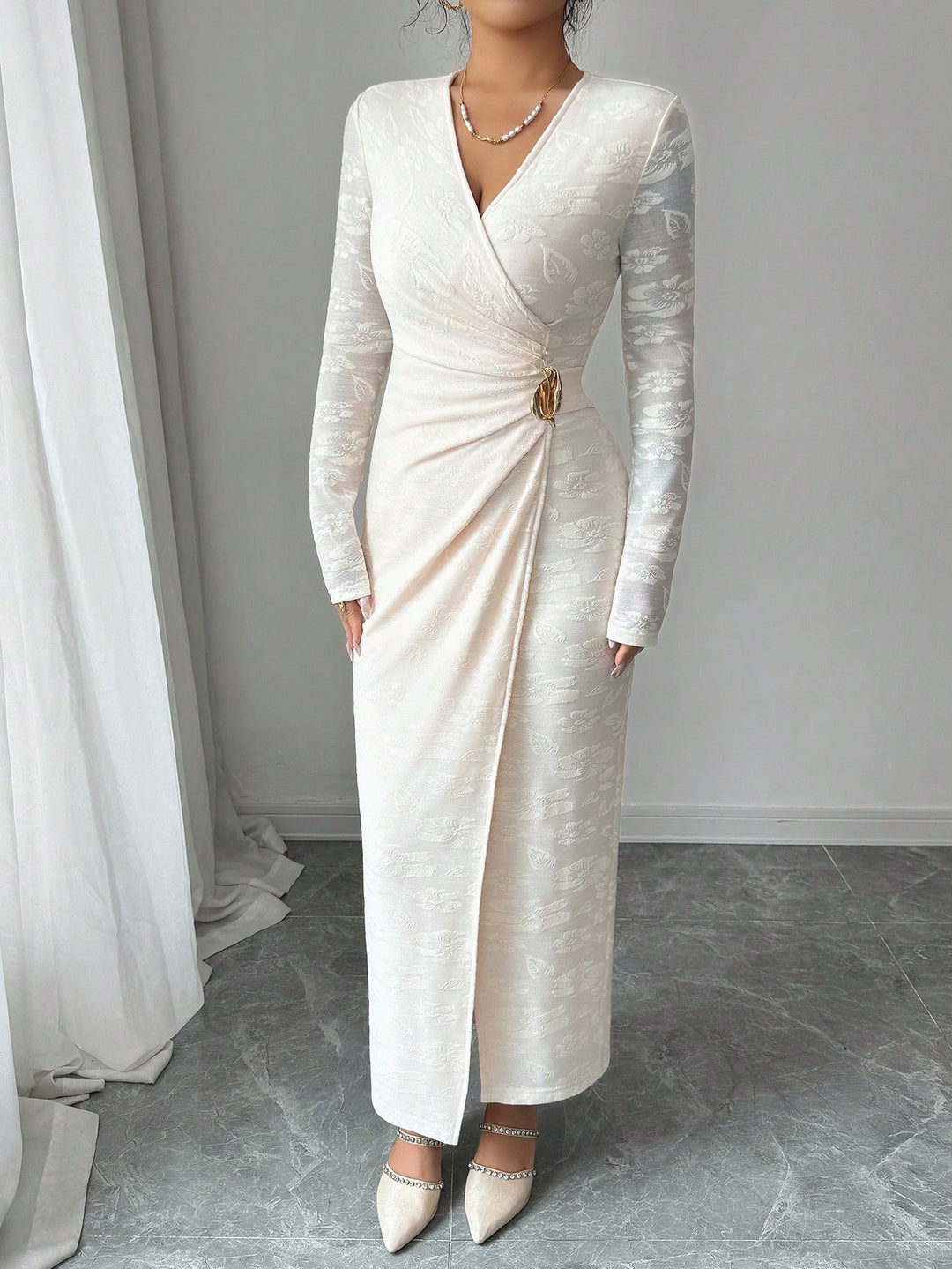 Rochie maxi SHEIN, portocaliu