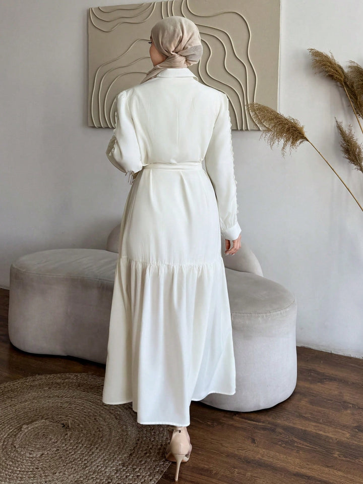Rochie midi SHEIN, bej