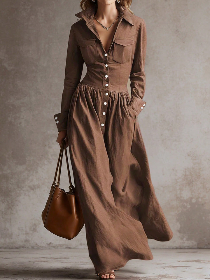 Rochie maxi SHEIN, maro