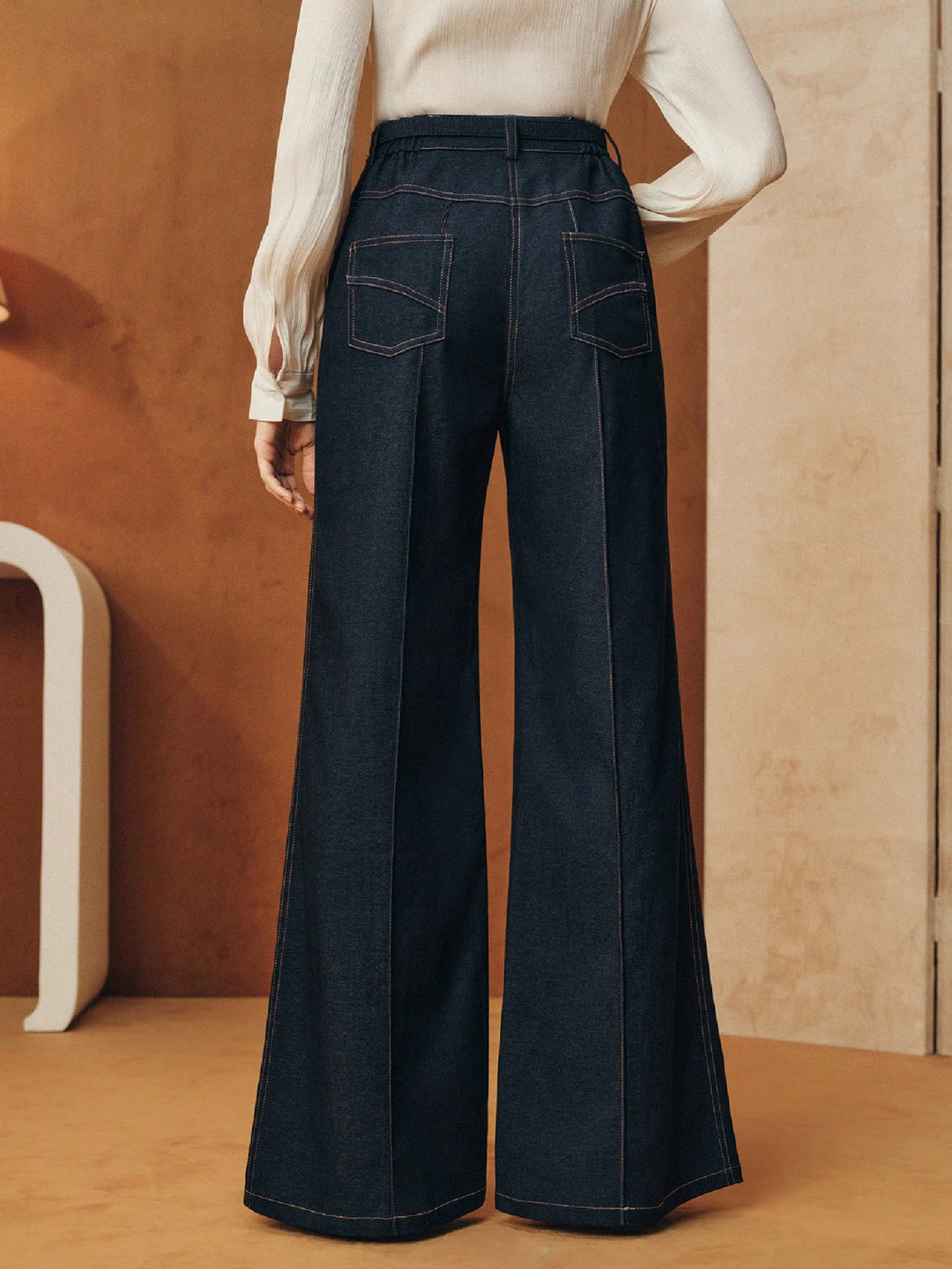 Pantaloni SHEIN, albastru