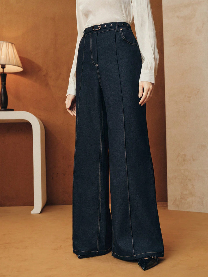 Pantaloni SHEIN, albastru