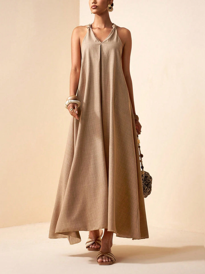 SHEIN maxi ruha, barna