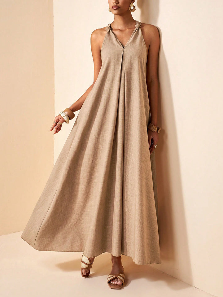SHEIN maxi ruha, barna